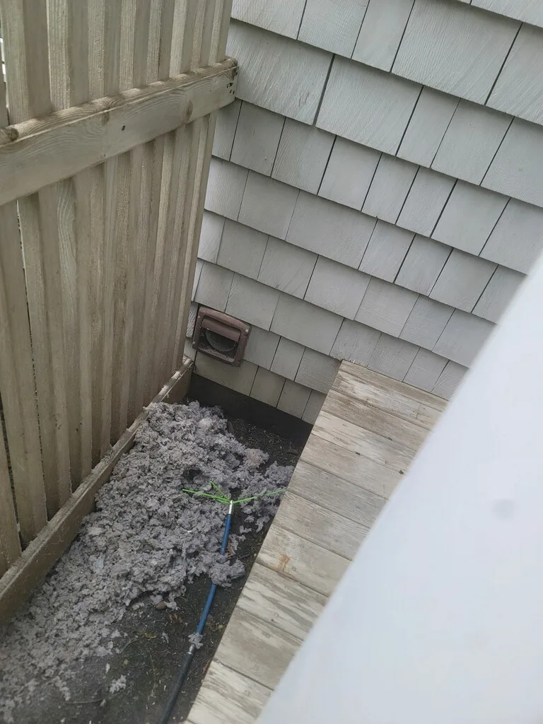 Example of Dryer Geeks dryer vent service work